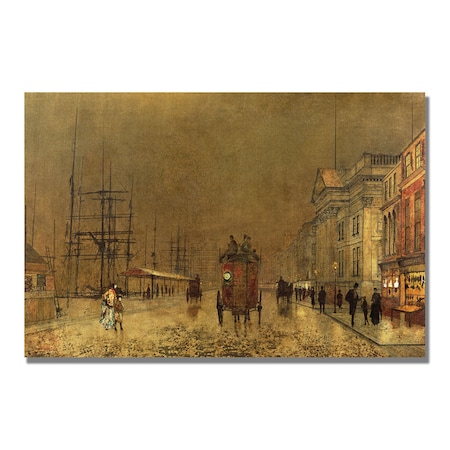 John Grimshaw 'A Liverpool Street' Canvas Art,16x24